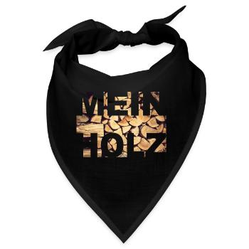 Mein Holz - Bandana - Schwarz - Vorne