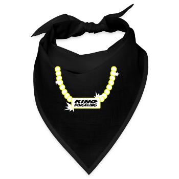 king dingeling - Bandana - Schwarz - Vorne