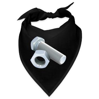 Schraube - Bandana - Schwarz - Vorne