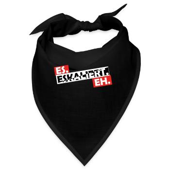 Es. Eskaliert. Eh. - Bandana - Schwarz - Vorne