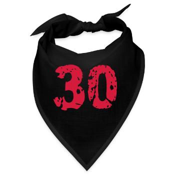 30 Alt Kaputt Jahre Risse - Bandana - Schwarz - Vorne
