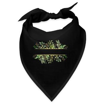 Leaf frame - Bandana - Schwarz - Vorne