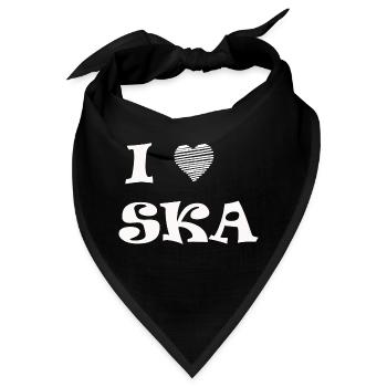 Ska T-Shirt Geschenk Geschenkidee Musik Ragga - Bandana - Schwarz - Vorne
