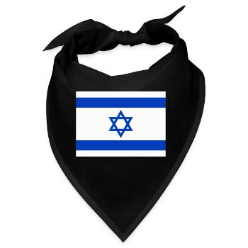 Flagge Israel / Israel Flagge - Bandana - Schwarz - Vorne