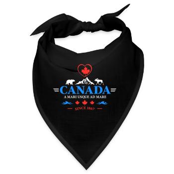 Kanada Vancouver Montreal Toronto Maple Leaf Bären - Bandana - Schwarz - Vorne