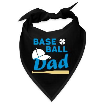 Baseball dad (Spielball, Baseballkappe, Baseballsc - Bandana - Schwarz - Vorne