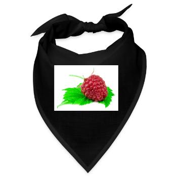 Himbeere. raspberry - Bandana - Schwarz - Vorne