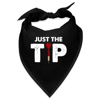 just the tip Design for a dart enthusiast - Bandana - Schwarz - Vorne