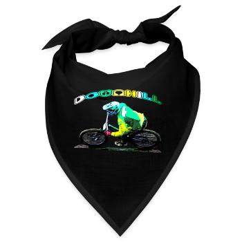 MTB Downhill Mountainbike - Bandana - Schwarz - Vorne