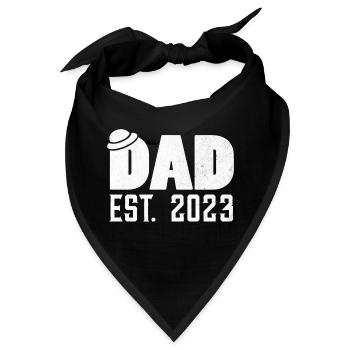 Dad Est. 2023 - Bandana - Schwarz - Vorne