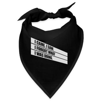I came saw forget - Bandana - Schwarz - Vorne