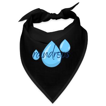 raindrops - Bandana - Schwarz - Vorne