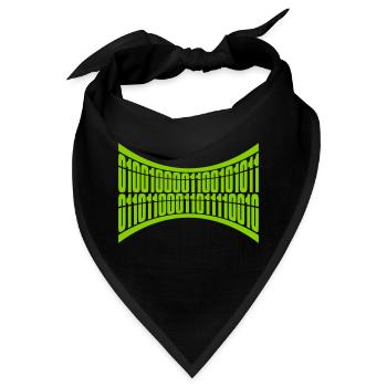 Binär Code Programm Sprache - Bandana - Schwarz - Vorne