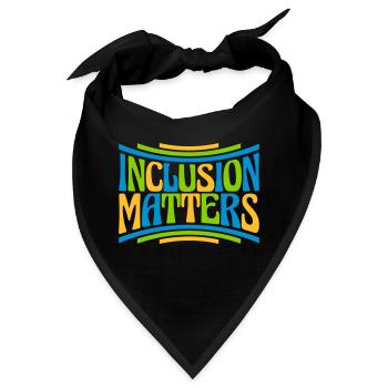 inclusion matters Logo Zitat - Bandana - Schwarz - Vorne