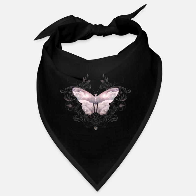 Un papillon céleste de nuages délicats Bandana