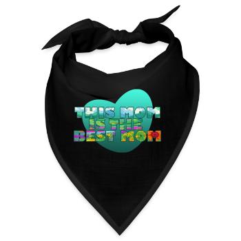 Diese Mutter ist die beste Mutter - Bandana - Schwarz - Vorne