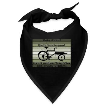 Lastenrad, Cargobike, Lastenesel "kein akku" - Bandana - Schwarz - Vorne