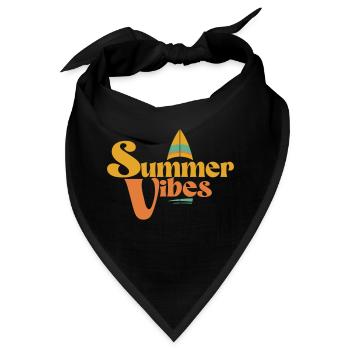 summer vibes - Bandana - Schwarz - Vorne