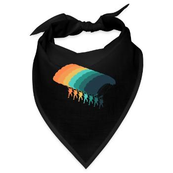 Vintage-Fallschirm - Bandana - Schwarz - Vorne