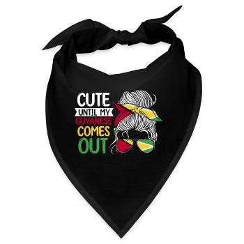 Guyana Flagge Guyanese Guyana - Bandana - Schwarz - Vorne