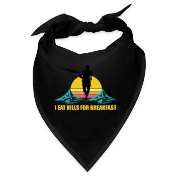 Trail Run Ultra Running Berg Trekking Laufen - Bandana - Schwarz - Vorne