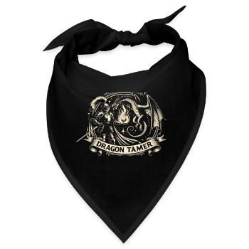 Dragon Tamer Knight Ren Faire LARP, Renaissance - Bandana - Schwarz - Vorne