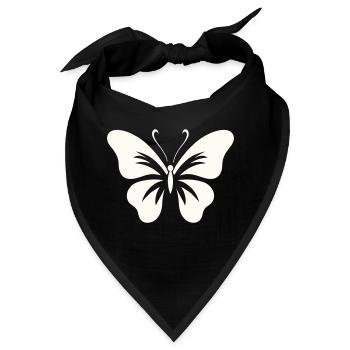 Kühner Schmetterling - Bandana - Schwarz - Vorne