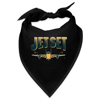 FLUGZEUGE - Bandana - Schwarz - Vorne