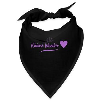 schwangerschaft - wunschkind - Bandana - Schwarz - Vorne