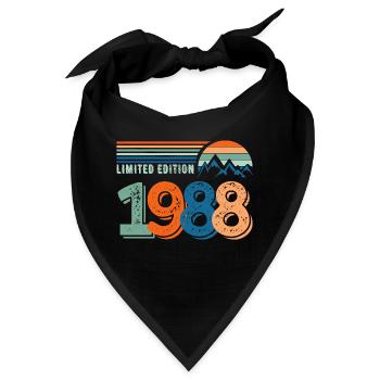 Limitierte Auflage 1988 - Bandana - Schwarz - Vorne