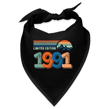 Limitierte Auflage 1991 - Bandana - Schwarz - Vorne