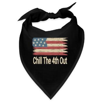 Chill The 4th Out - Bandana - Schwarz - Vorne