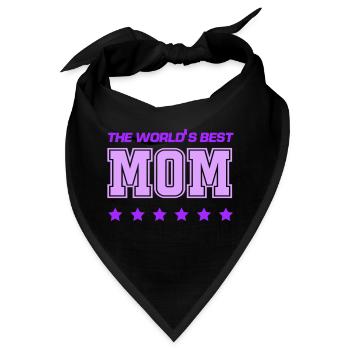 best mom - Bandana - Schwarz - Vorne