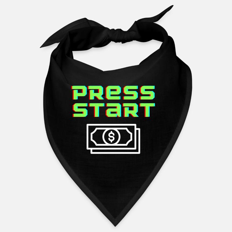 Press Start Retro Arcade Geldschein Bandana
