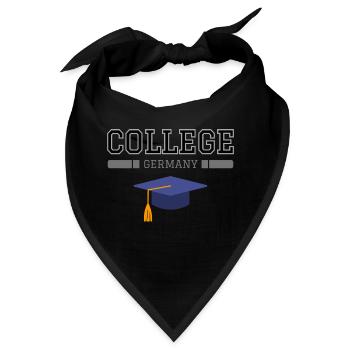 College - Bandana - Schwarz - Vorne