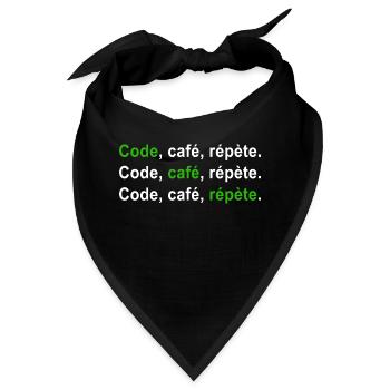 GEEK HUMOR LUSTIGER WITZ 2 - Bandana - Schwarz - Vorne