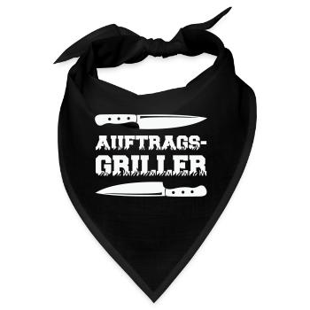 auftragsgriller 1 - Bandana - Schwarz - Vorne