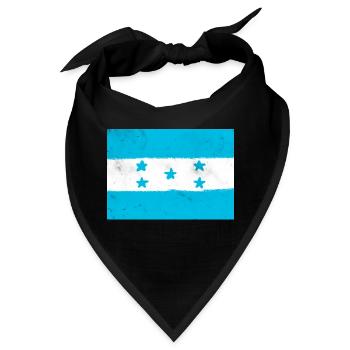 Flagge von Honduras - Bandana - Schwarz - Vorne