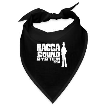 ragga-sound-system-logo-W - Bandana - Schwarz - Vorne