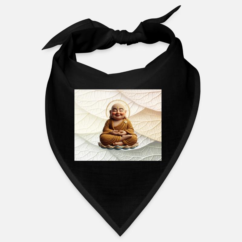 Bouddha sur motif de feuilles Bandana