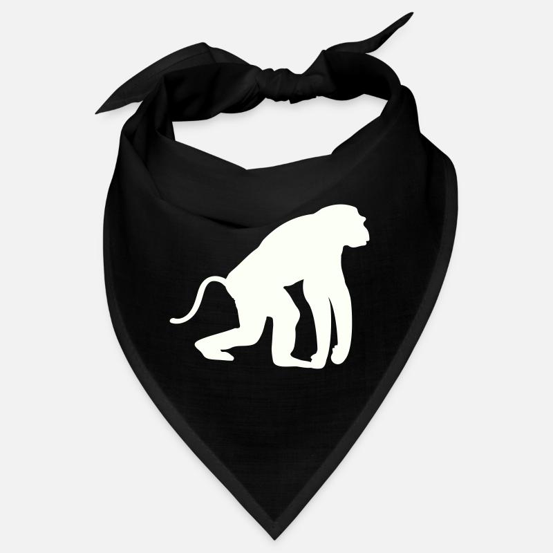 Silhouette de singe Bandana