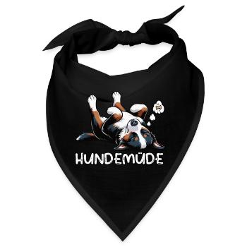 Hundemüde Appenzeller Sennenhund Sennenhunde  - Bandana - Schwarz - Vorne
