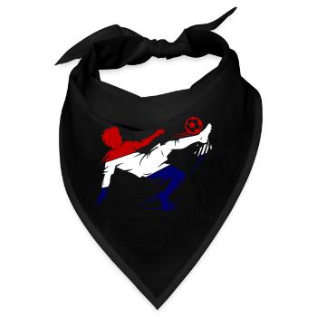 Fallrückzieher Niederlande Fussball - Bandana - Schwarz - Vorne