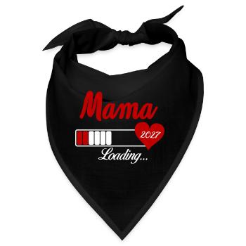 Mama Loading 2027 Herz - Bandana - Schwarz - Vorne