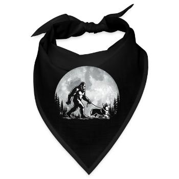 Bigfoot Walking Corgi – Walisischer Corgi, Hundemama, Vater - Bandana - Schwarz - Vorne
