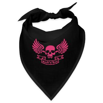 rocknroll_skull - Bandana - Schwarz - Vorne