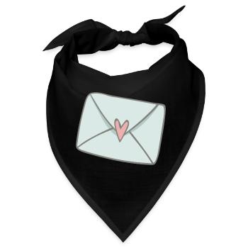 Liebesbrief - Bandana - Schwarz - Vorne