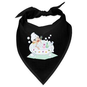 bad bath badewanne bathtube shower dusche6 - Bandana - Schwarz - Vorne