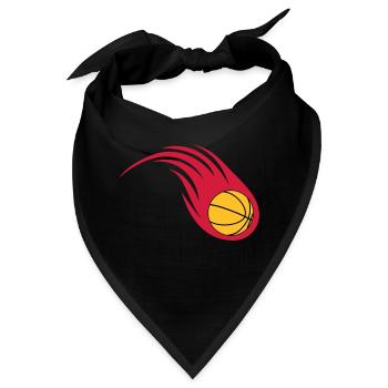 Basketball Feuerball - Bandana - Schwarz - Vorne