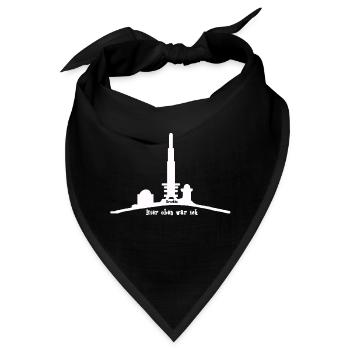 Brocken hier oben war ich weiß - Bandana - Schwarz - Vorne